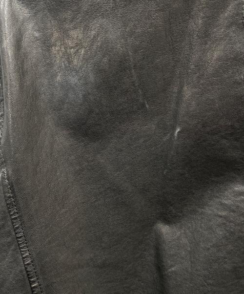 DIESEL（ディーゼル）DIESEL (ディーゼル) ラムレザージャケット ブラック サイズ:Mの古着・服飾アイテム