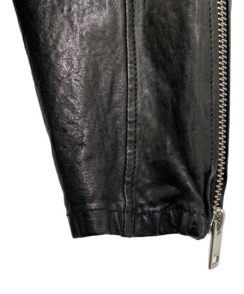 DIESEL（ディーゼル）DIESEL (ディーゼル) ラムレザージャケット ブラック サイズ:Mの古着・服飾アイテム