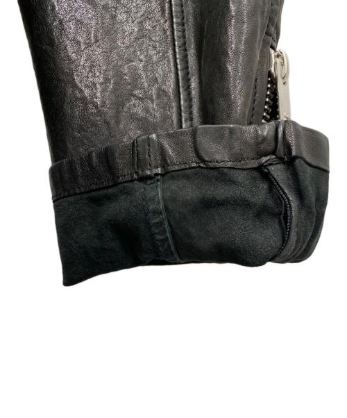 DIESEL（ディーゼル）DIESEL (ディーゼル) ラムレザージャケット ブラック サイズ:Mの古着・服飾アイテム