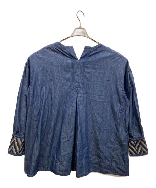 Ripo trenta anni（リポトレンタアンニ）Ripo trenta anni (リポトレンタアンニ) 長袖ブラウス インディゴ サイズ:FREEの古着・服飾アイテム