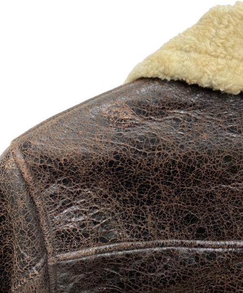 HARLEY-DAVIDSON（ハーレーダビッドソン）HARLEY-DAVIDSON (ハーレーダビッドソン) ムートンジャケット ブラウン サイズ:Mの古着・服飾アイテム