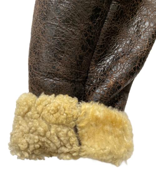 HARLEY-DAVIDSON（ハーレーダビッドソン）HARLEY-DAVIDSON (ハーレーダビッドソン) ムートンジャケット ブラウン サイズ:Mの古着・服飾アイテム