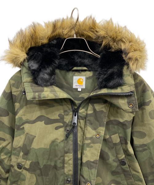 Carhartt WIP（カーハート ワークインプログレス）CARHARTT WIP (カーハート ワークインプログレス) TRAPPER PARKA グリーンカモ サイズ:Lの古着・服飾アイテム