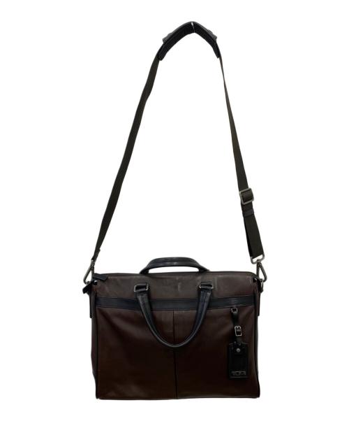 TUMI（トゥミ）TUMI (トゥミ) Easton Slim Top Zip Brief ブラウンの古着・服飾アイテム