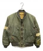 AVIREXアヴィレックス）の古着「MA-1ジャケット」｜カーキ