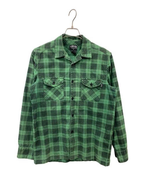 stussy（ステューシー）stussy (ステューシー) チェックシャツ グリーン サイズ:Sの古着・服飾アイテム