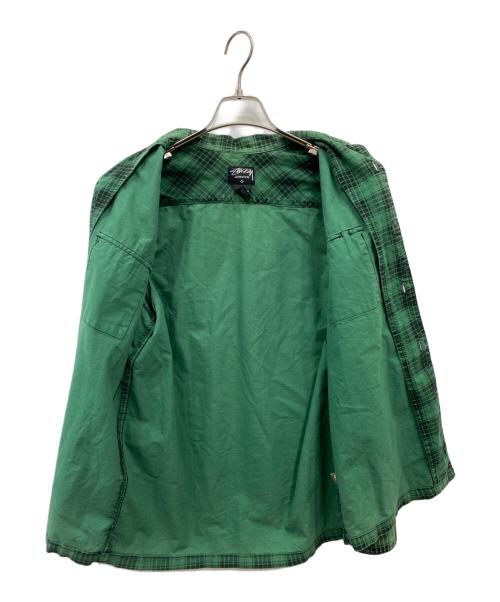 stussy（ステューシー）stussy (ステューシー) チェックシャツ グリーン サイズ:Sの古着・服飾アイテム