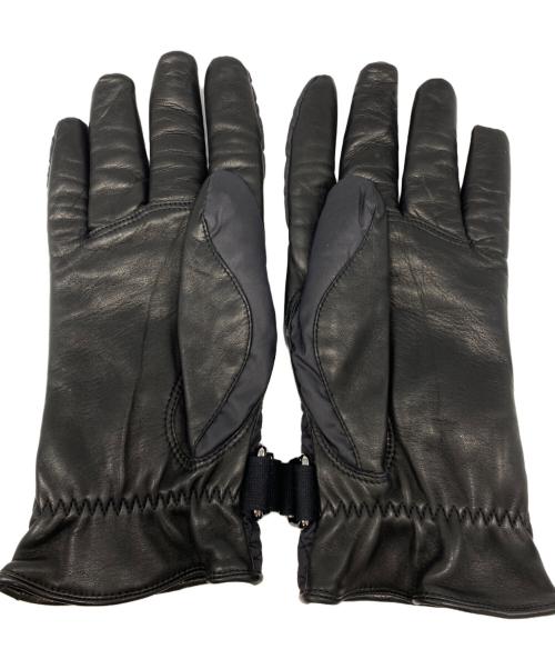 LOUIS VUITTON（ルイ ヴィトン）LOUIS VUITTON (ルイ ヴィトン) 異素材切替手袋 ブラック サイズ:8の古着・服飾アイテム