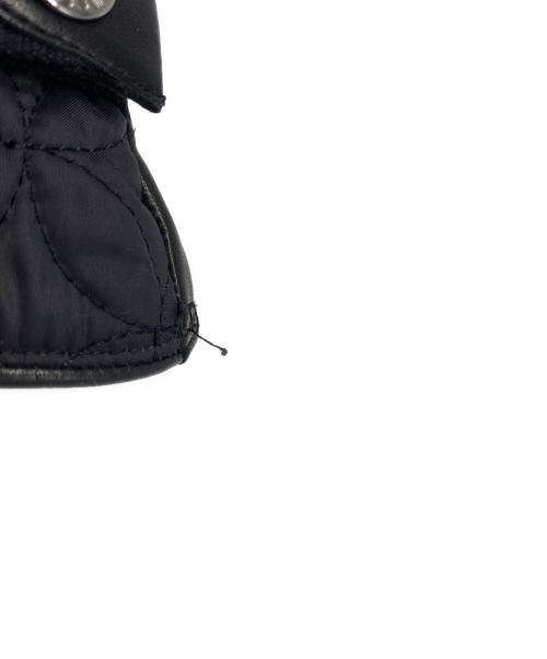 LOUIS VUITTON（ルイ ヴィトン）LOUIS VUITTON (ルイ ヴィトン) 異素材切替手袋 ブラック サイズ:8の古着・服飾アイテム