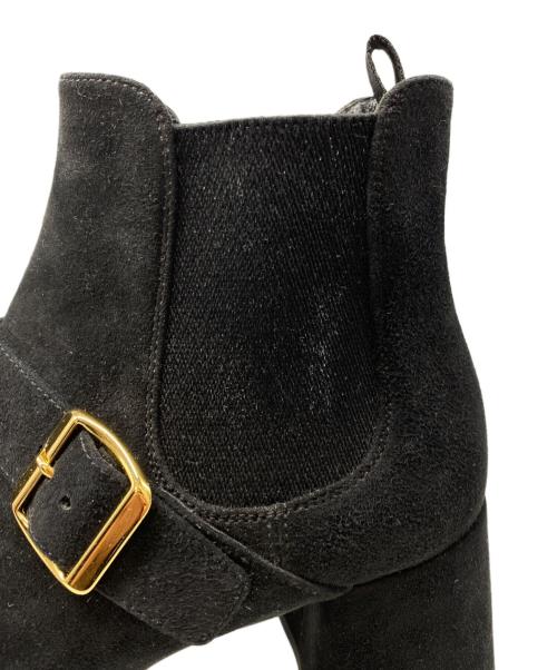 PRADA（プラダ）PRADA (プラダ) サイドゴアスエードブーツ ブラック サイズ:36の古着・服飾アイテム