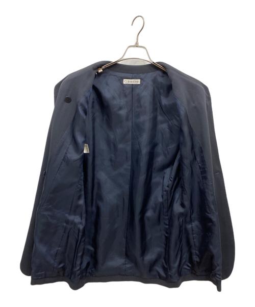Calvin Klein（カルバンクライン）Calvin Klein (カルバンクライン) ノーカラージャケット ネイビー サイズ:不明の古着・服飾アイテム