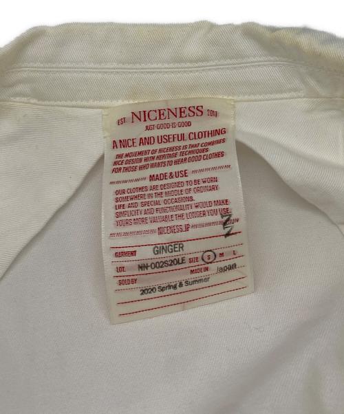 NICENESS（ナイスネス）NICENESS (ナイスネス) L'ECHOPPE (レショップ) コットンツイルオーバーサイズジャケット ホワイト サイズ:Sの古着・服飾アイテム