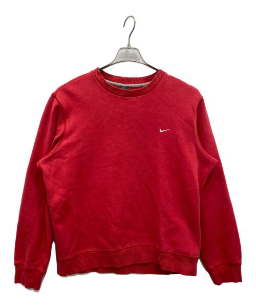 NIKE（ナイキ）NIKE (ナイキ) クルーネックスウォッシュ刺繍スウェット レッド サイズ:Lの古着・服飾アイテム
