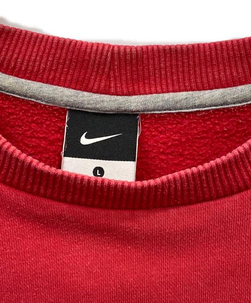 NIKE（ナイキ）NIKE (ナイキ) クルーネックスウォッシュ刺繍スウェット レッド サイズ:Lの古着・服飾アイテム