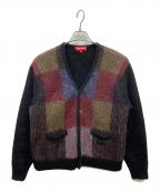 SUPREMEシュプリーム）の古着「22AW BRUSHED GRID CARDIGAN」｜ブラック