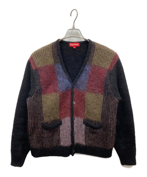 SUPREME（シュプリーム）Supreme (シュプリーム) 22AW BRUSHED GRID CARDIGAN ブラック サイズ:Sの古着・服飾アイテム