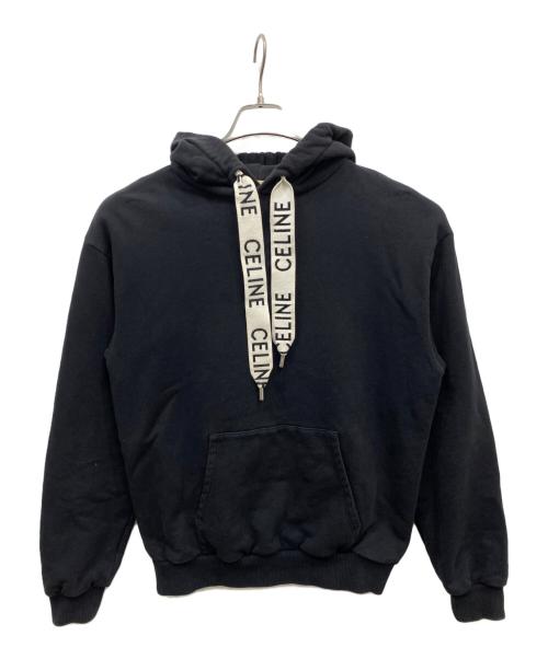CELINE（セリーヌ）CELINE (セリーヌ) ルーズ フーディー ブラック サイズ:Sの古着・服飾アイテム