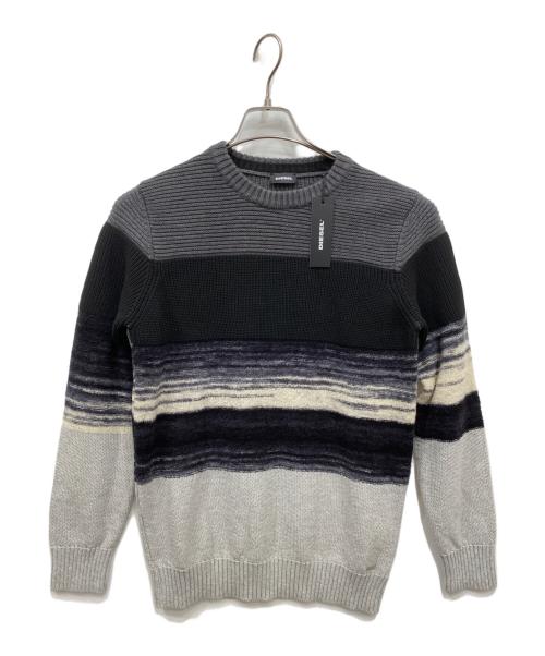 DIESEL（ディーゼル）DIESEL (ディーゼル) ウールニット ブラック サイズ:Sの古着・服飾アイテム