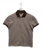 GUCCIグッチ）の古着「シェリーラインポロシャツ」｜ブラウン