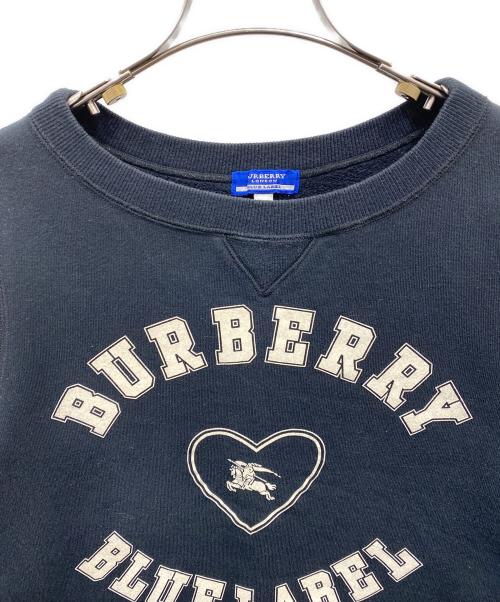 BURBERRY LONDON（バーバリーロンドン）BURBERRY LONDON (バーバリーロンドン) カレッジロゴスウェット ブラック サイズ:38の古着・服飾アイテム