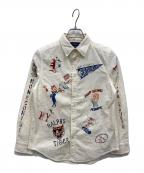 POLO RALPH LAURENポロ・ラルフローレン）の古着「デザインコーデュロイシャツ」｜ホワイト