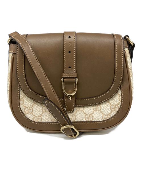 GUCCI（グッチ）GUCCI (グッチ) GGスプリームショルダーバッグ ベージュの古着・服飾アイテム