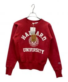 Champion REVERSE WEAVE（チャンピオン リバース ウィーブ）の古着「カレッジロゴクルーネックスウェット」｜レッド