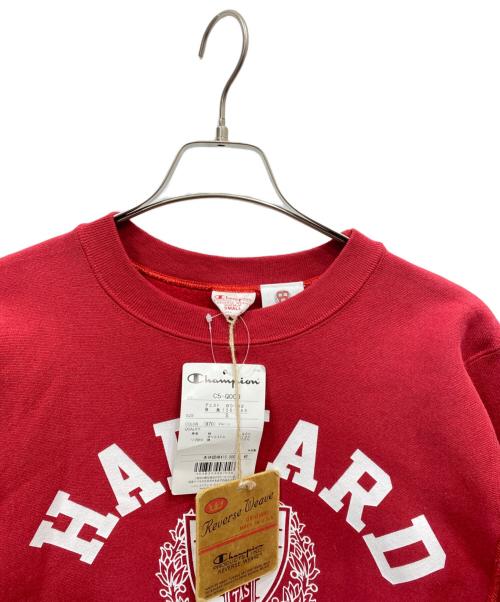 Champion REVERSE WEAVE（チャンピオン リバース ウィーブ）Champion REVERSE WEAVE (チャンピオン リバース ウィーブ) カレッジロゴクルーネックスウェット レッド サイズ:S 未使用品の古着・服飾アイテム