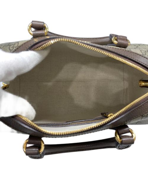 GUCCI（グッチ）GUCCI (グッチ) オフィディア スモール トップハンドルバッグ ブラウンの古着・服飾アイテム