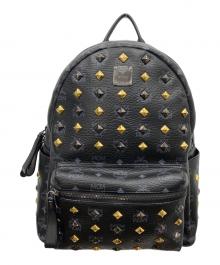 MCM（エムシーエム）の古着「ヴィセトスタッズリュック」｜ブラック