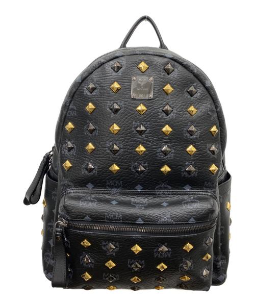 MCM（エムシーエム）MCM (エムシーエム) ヴィセトスタッズリュック ブラックの古着・服飾アイテム