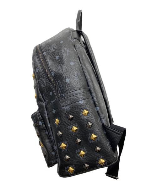 MCM（エムシーエム）MCM (エムシーエム) ヴィセトスタッズリュック ブラックの古着・服飾アイテム