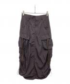 STUDIOUSステュディオス）の古着「Drawstring Cargo Skirt」｜ブラウン