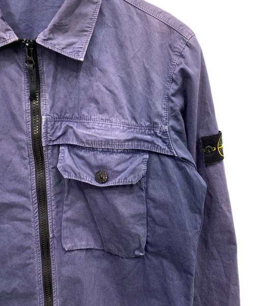STONE ISLAND（ストーンアイランド）STONE ISLAND (ストーンアイランド) Garment-Dyed Zip-Up Jacket ネイビー サイズ:Lの古着・服飾アイテム