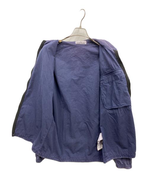 STONE ISLAND（ストーンアイランド）STONE ISLAND (ストーンアイランド) Garment-Dyed Zip-Up Jacket ネイビー サイズ:Lの古着・服飾アイテム