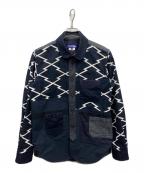 JUNYA WATANABE COMME des GARCONS(ジュンヤワタナベ コムデギャルソン）の古着「切替ジャケット」｜ネイビー