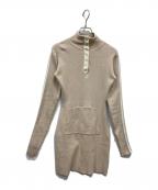 ANDMARYアンドマリー）の古着「Zoe fur mini dress」｜アイボリー