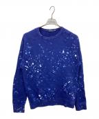 POLO RALPH LAURENポロ・ラルフローレン）の古着「スプラッシュペイントデザインスウェット」｜ブルー