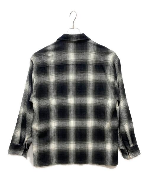 CalTop（キャルトップ）CalTop (キャルトップ) オンブレチェックシャツ ブラック サイズ:Lの古着・服飾アイテム