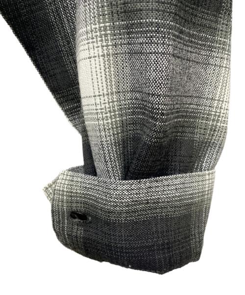 CalTop（キャルトップ）CalTop (キャルトップ) オンブレチェックシャツ ブラック サイズ:Lの古着・服飾アイテム