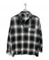 CalTop（キャルトップ）の古着「オンブレチェックシャツ」｜ブラック