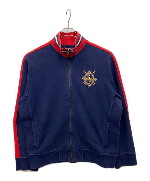 POLO RALPH LAUREN（ポロ・ラルフローレン）POLO RALPH LAUREN (ポロ・ラルフローレン) スウェット地ジャケット ネイビー サイズ:XLの古着・服飾アイテム