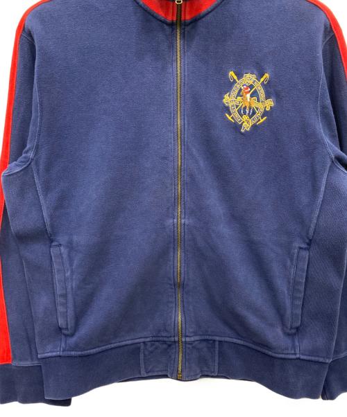 POLO RALPH LAUREN（ポロ・ラルフローレン）POLO RALPH LAUREN (ポロ・ラルフローレン) スウェット地ジャケット ネイビー サイズ:XLの古着・服飾アイテム