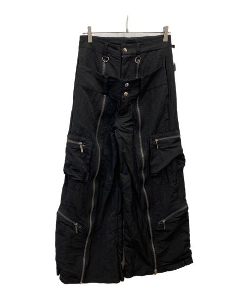 start exceed end（スタートエクシードエンド）start exceed end (スタートエクシードエンド) ギミックパンツ ブラック サイズ:M 未使用品の古着・服飾アイテム