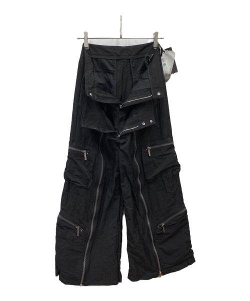 start exceed end（スタートエクシードエンド）start exceed end (スタートエクシードエンド) ギミックパンツ ブラック サイズ:M 未使用品の古着・服飾アイテム