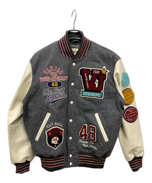 VAN（ヴァン）VAN (ヴァン) プレミアムスタジアムジャンパー グレー サイズ:Lの古着・服飾アイテム