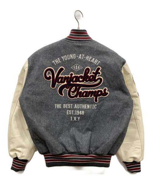 VAN（ヴァン）VAN (ヴァン) プレミアムスタジアムジャンパー グレー サイズ:Lの古着・服飾アイテム