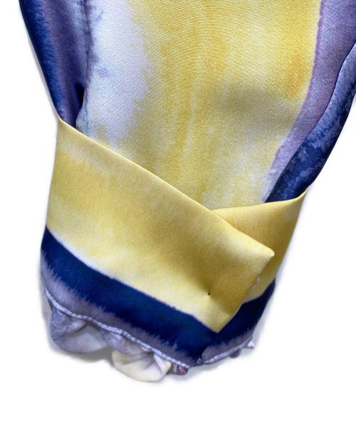 ASTRAET（アストラット）ASTRAET (アストラット) 総柄長袖ブラウス パープル サイズ:FREEの古着・服飾アイテム