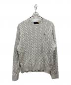 POLO RALPH LAURENポロ・ラルフローレン）の古着「ケーブルニット」｜グレー