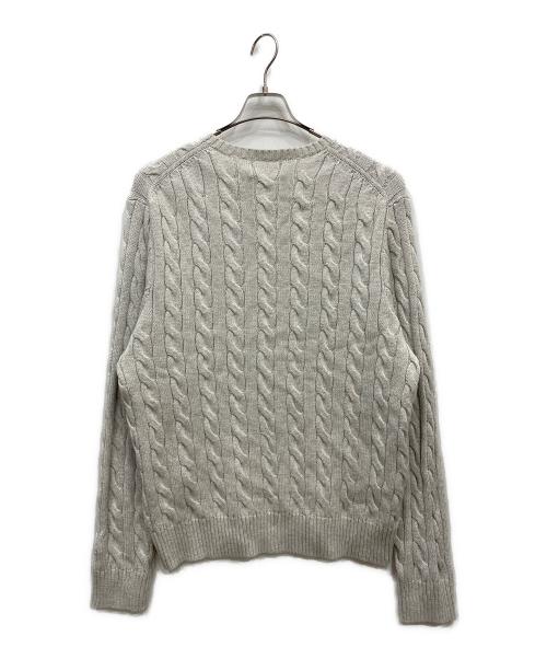 POLO RALPH LAUREN（ポロ・ラルフローレン）POLO RALPH LAUREN (ポロ・ラルフローレン) ケーブルニット グレー サイズ:XLの古着・服飾アイテム